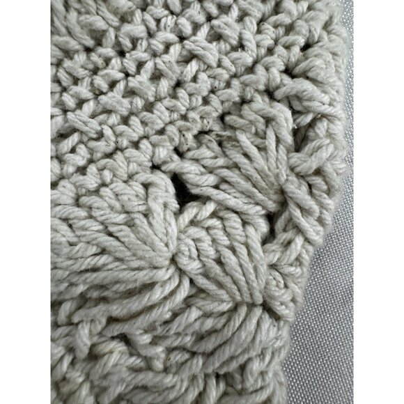 Ivory Crochet Macrame Hobo Hippie Shoulder Crossbody Bag Boho Bucket Purse Indie - Picture 14 of 14